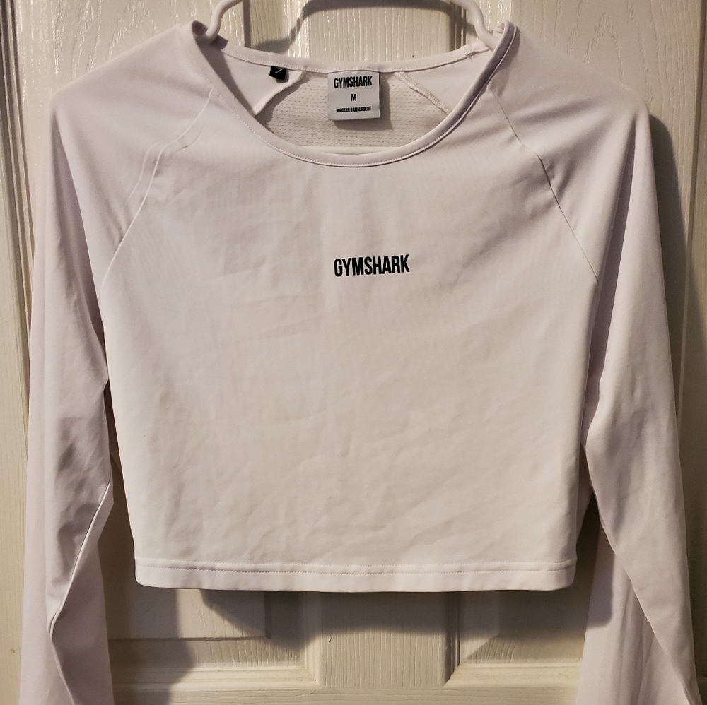 Gymshark white crop top